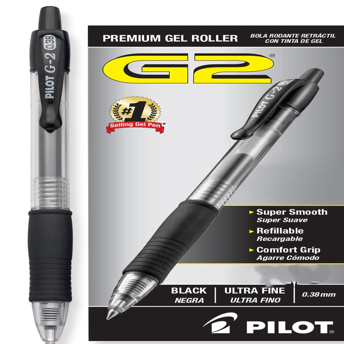 Pilot G2 - Retractable Gel Pen Black