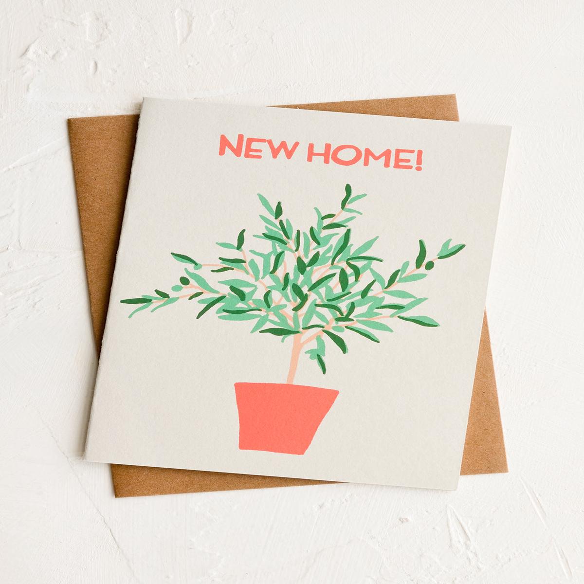 Olive Tree New Home Card
