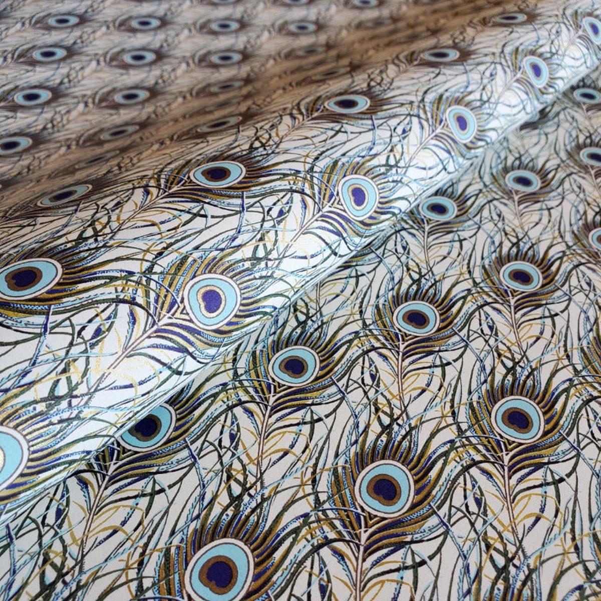 Gift Wrap - Peacock Feathers