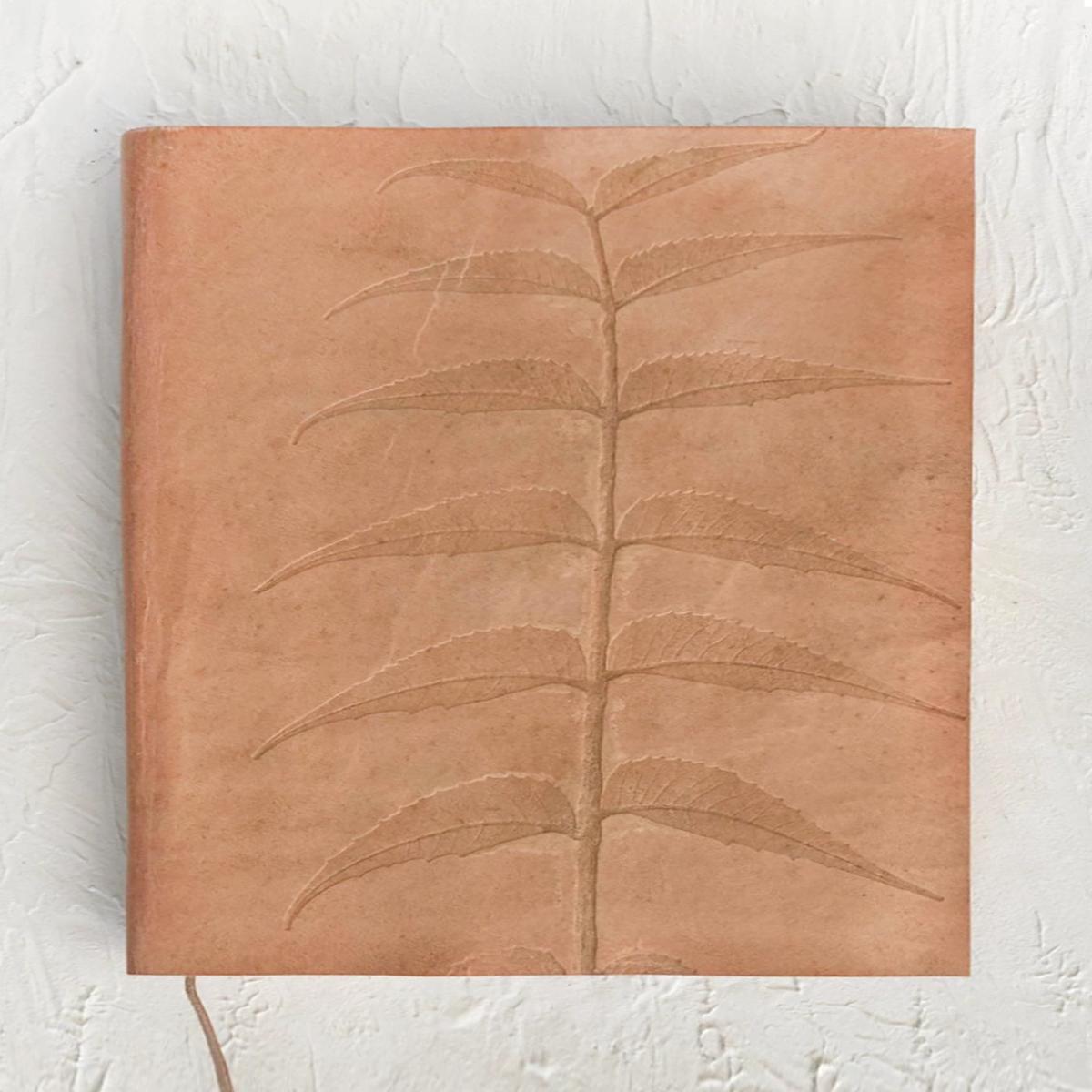 Fern Embossed Leather Journa