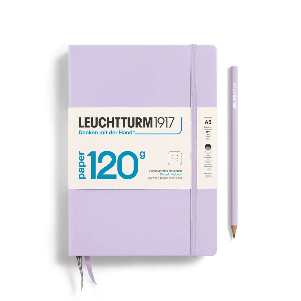 Leuchtturm A5 Medium Dotted Notebook - Lilac