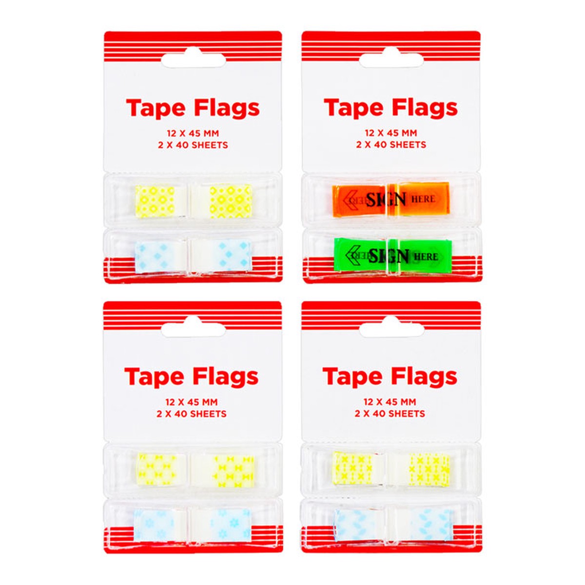 Best Buy Pet Tape Flags with Dispenser 2Pcs 40Sheets