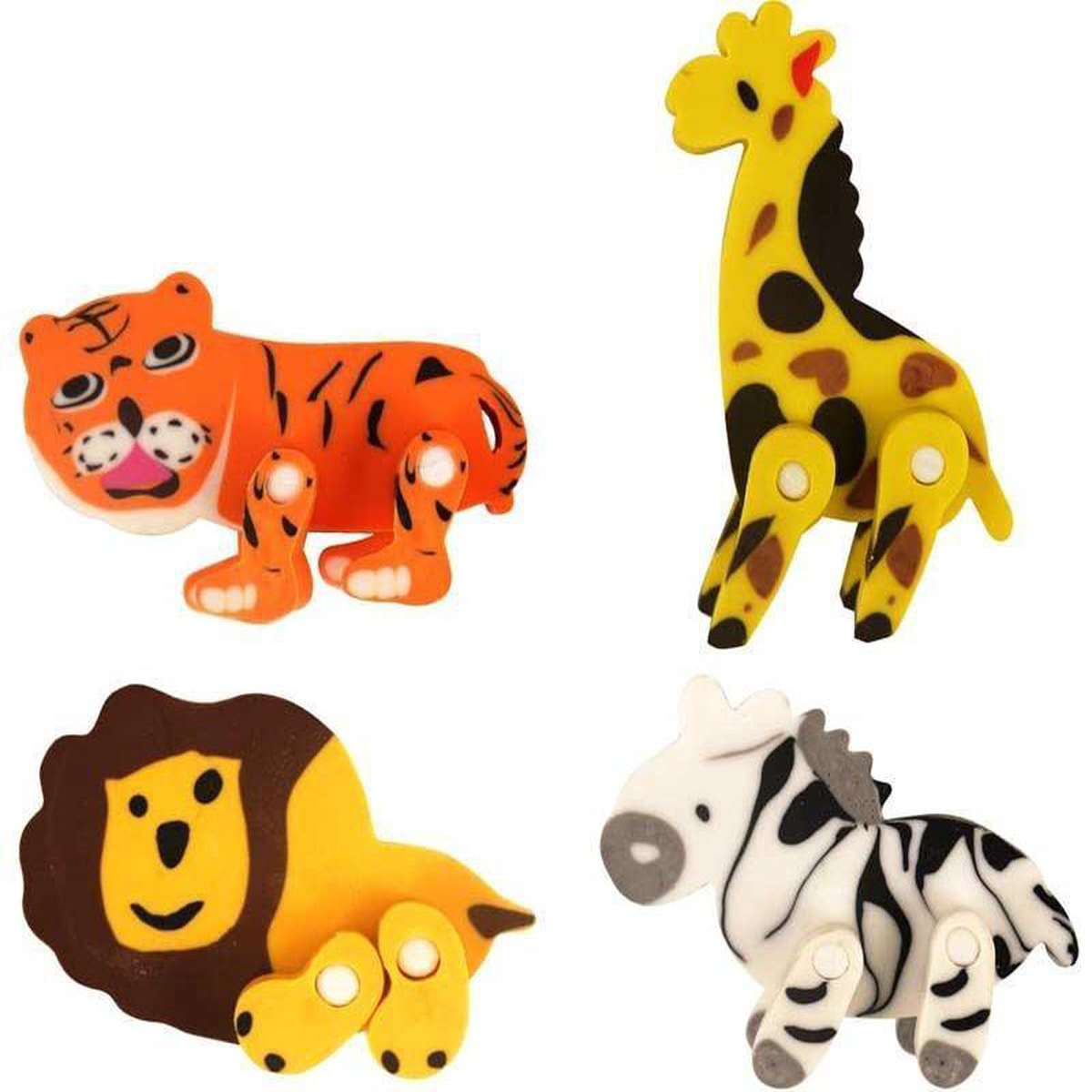 Fun Stationary Erasers Jungle Animals 8211 Assorted