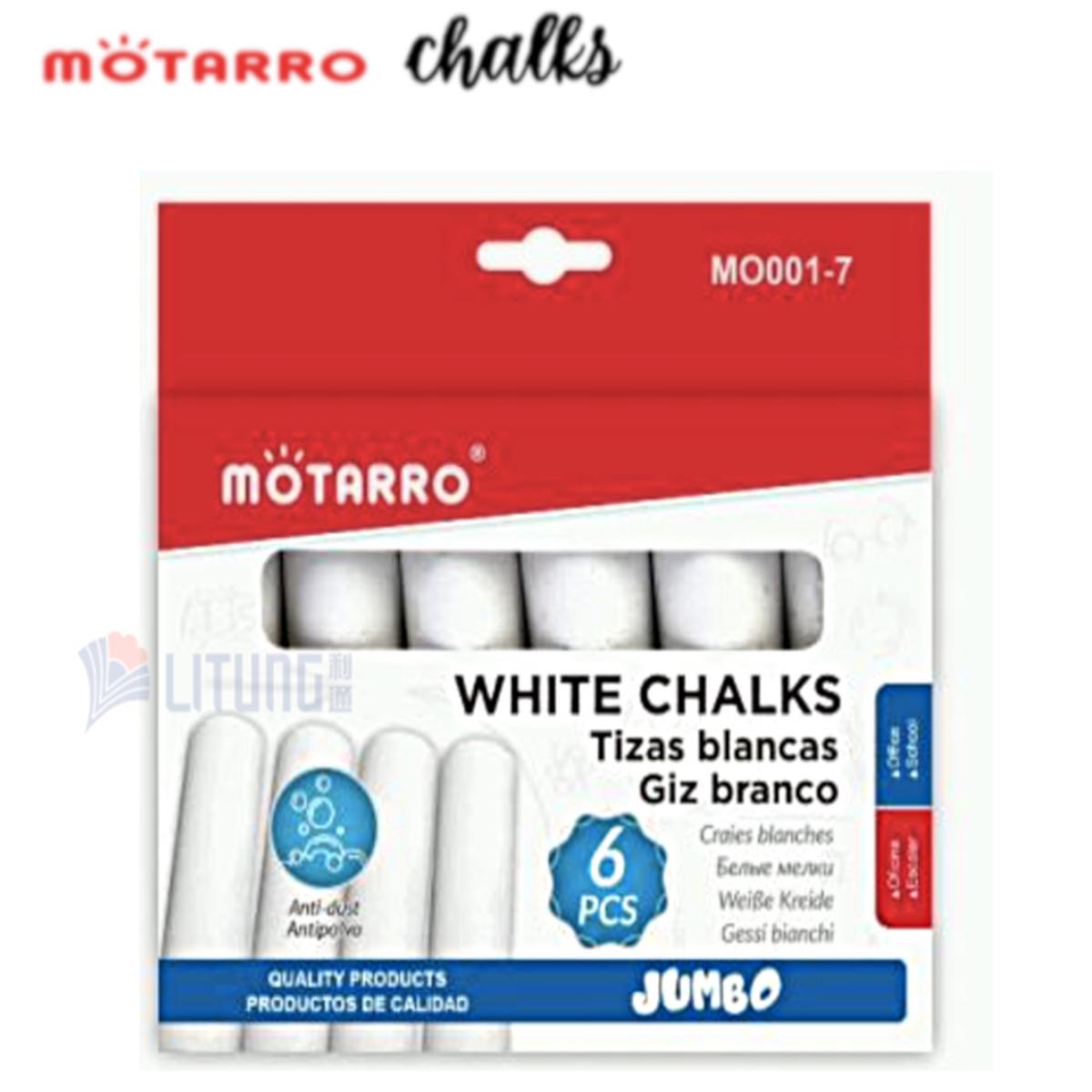 Motarro Jumbo White Chalks 6's