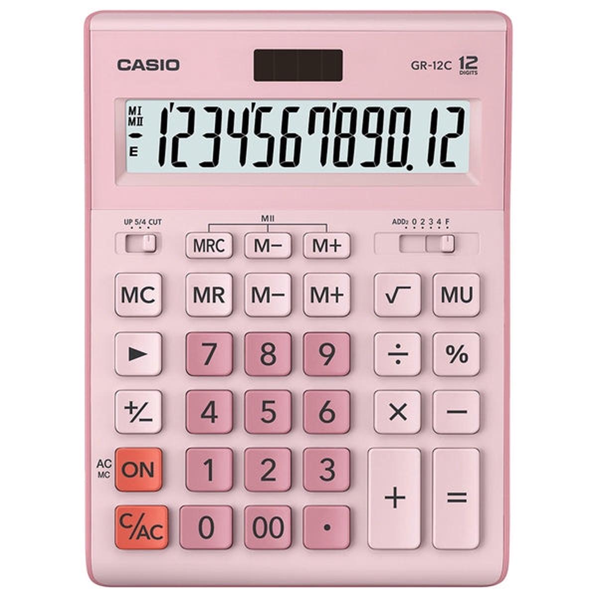 Pink Casio GR-12C Calculator