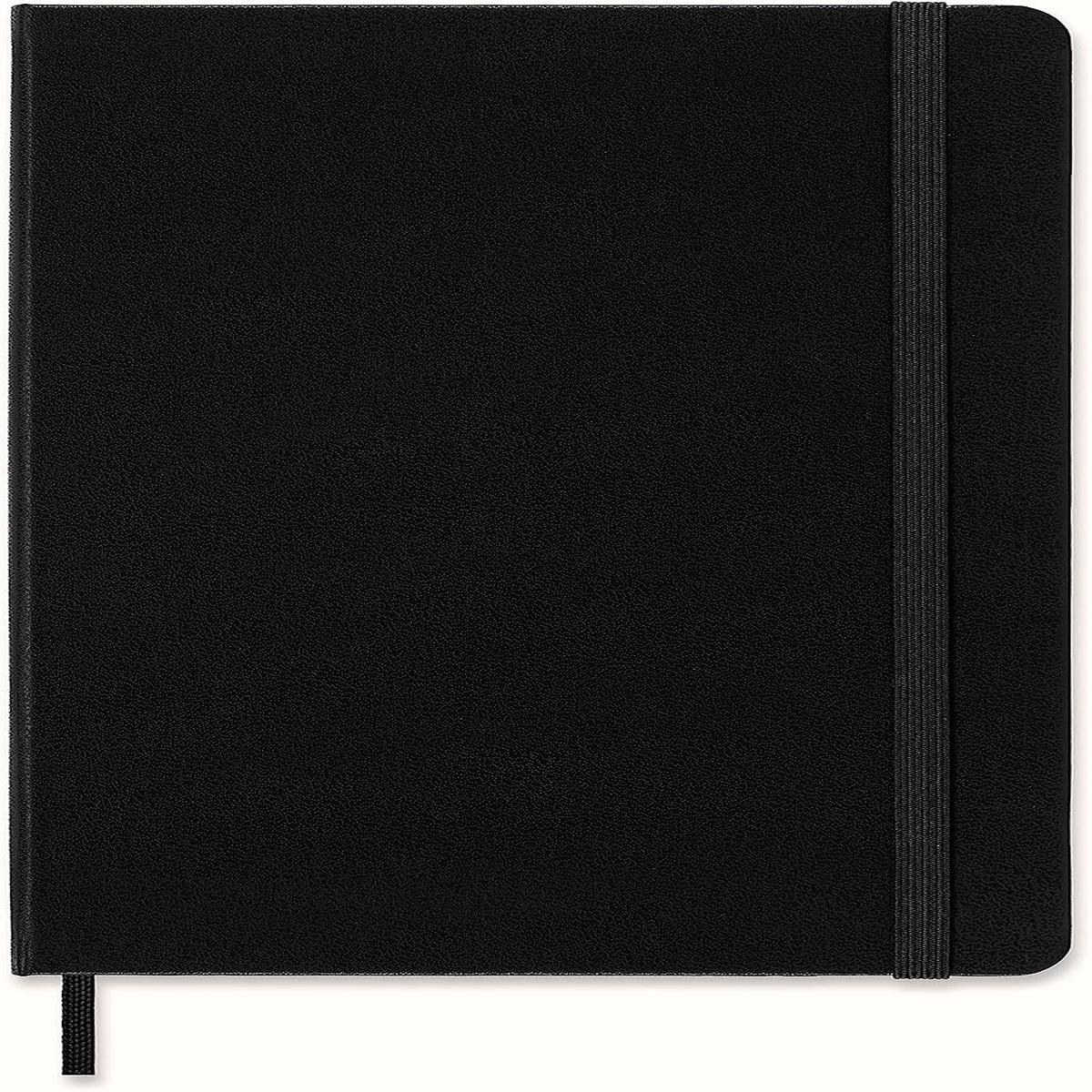 Classic Grid Notebook Hardcover Large Black