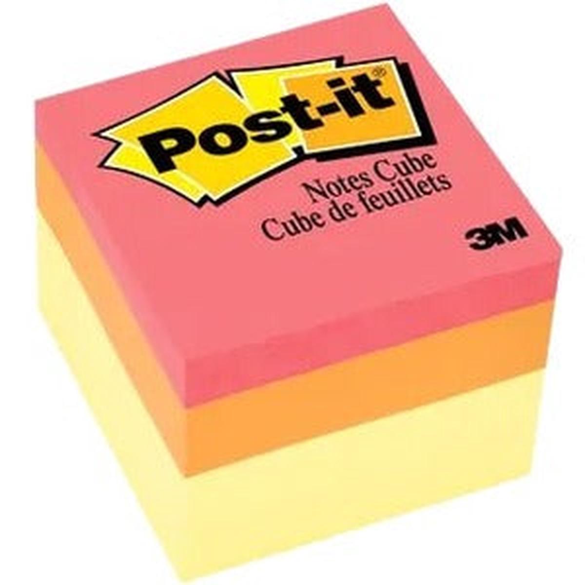 Post-it Self-Adhesive Notes Cube | 22 in. | 400 Sheets