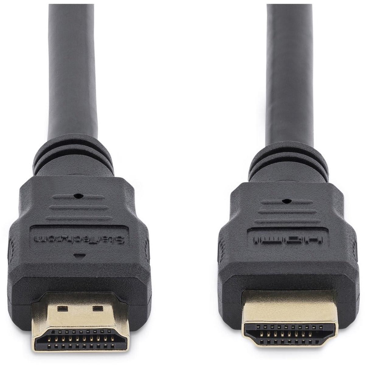 StarTech.com 12ft/3.7m HDMI Cable, 4K High Speed HDMI Cable with Ethernet, Ultra HD 4K 30Hz Video, HDMI 1.4 Cable/HDMI Monitor Cord, Black