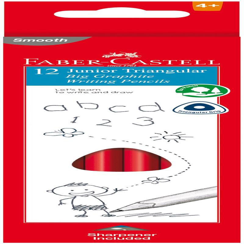 Faber-Castell Junior Triangular Graphite Pencils-116527
