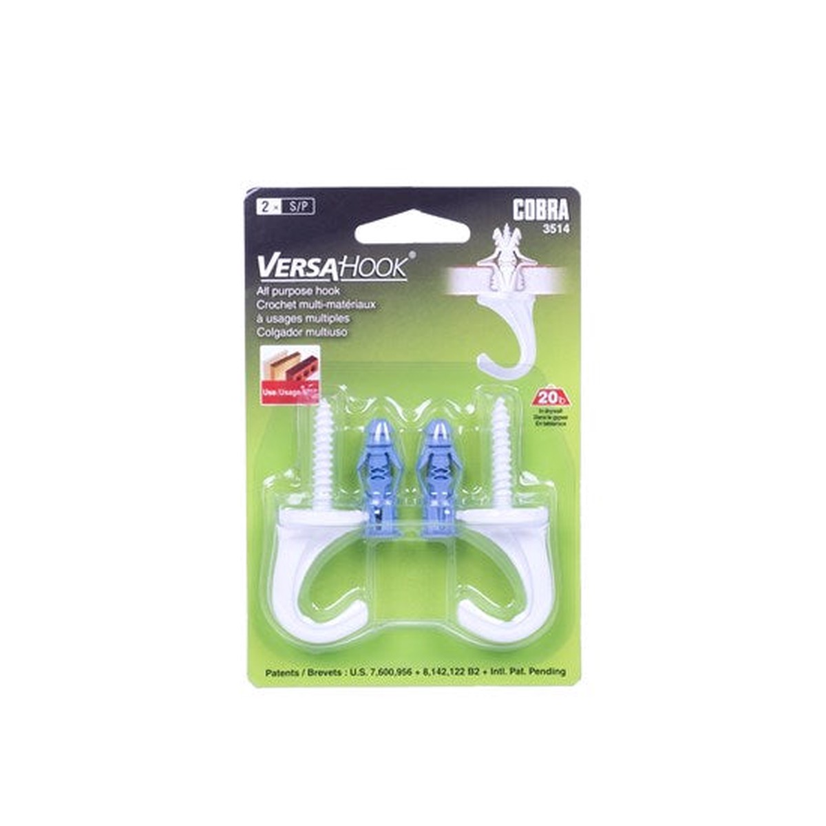 2-Pack VersaHook All-Purpose Hooks