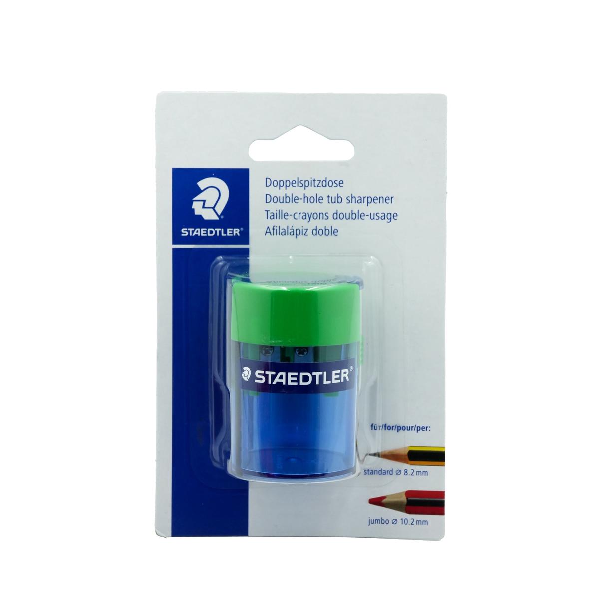 ST-512-006BKDA Staedtler Double-Hole Tub Sharpener Blister Pack