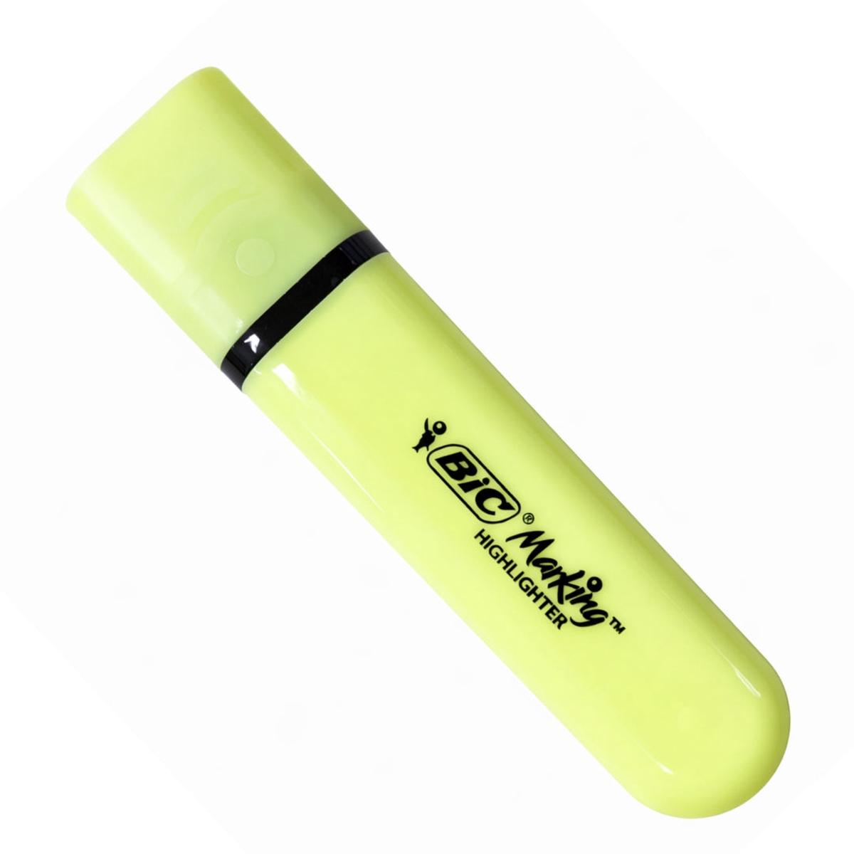 BIC Flat Highlighter Yellow