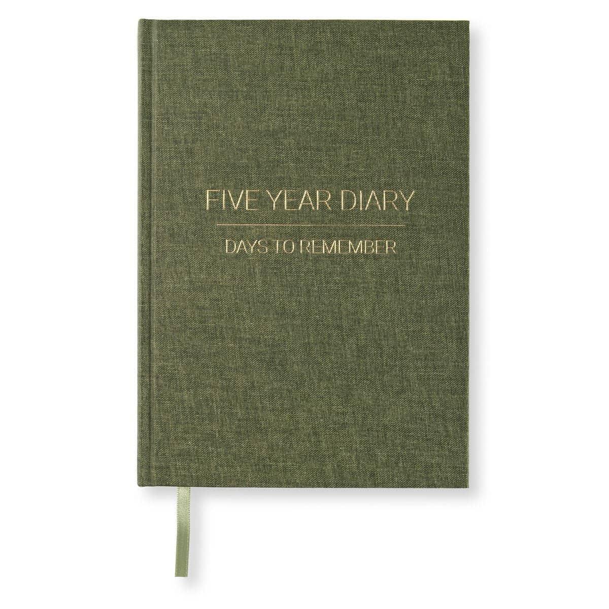 Five Year Diary - Khaki Green