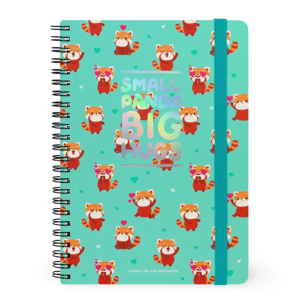 Legami A5 Spiral Lined Notebook Red Panda