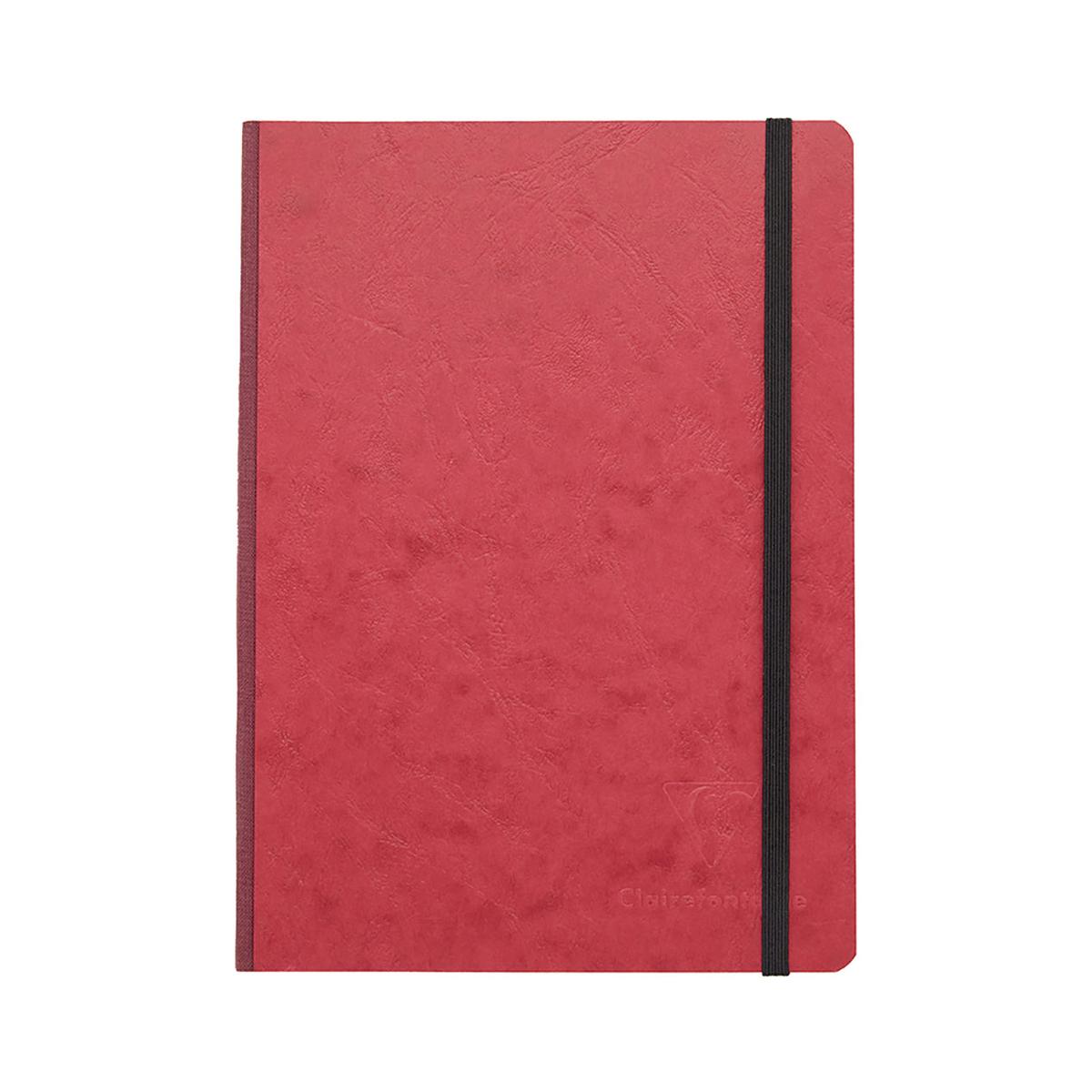 Clairefontaine Basic Clothbound A5 Notebook - Red, Lined