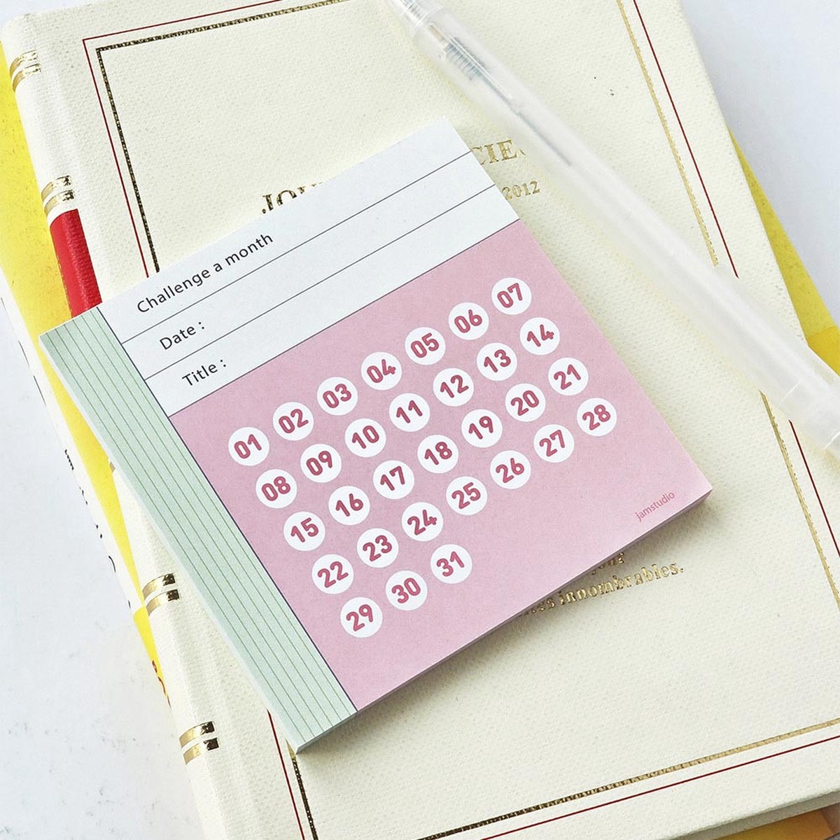 Challenge A Month Checklist Notepad