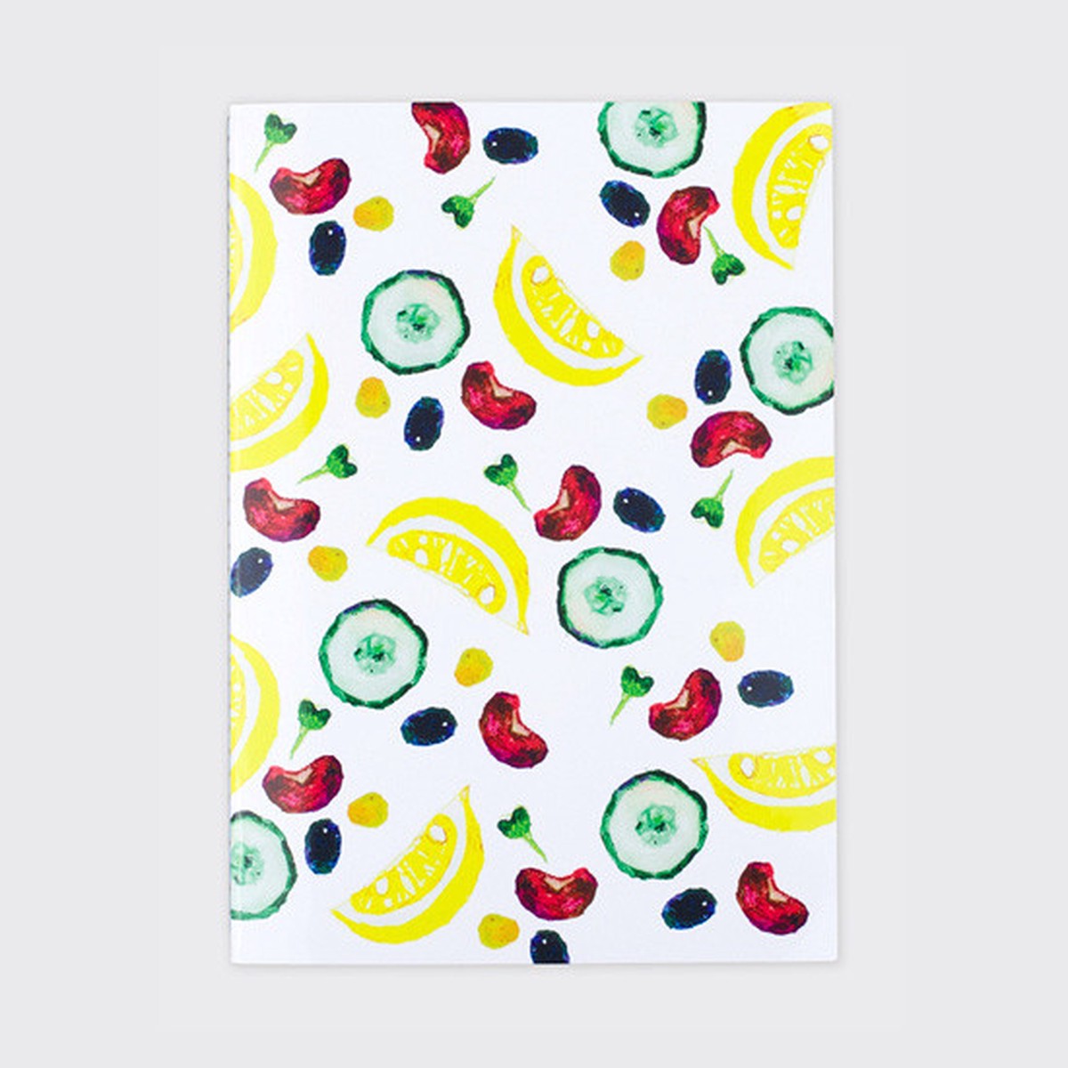 Salad sewn bound A5 blue lined notebook