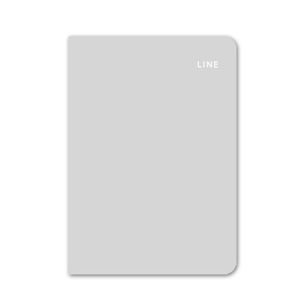 Gray lined notebook with grid note section