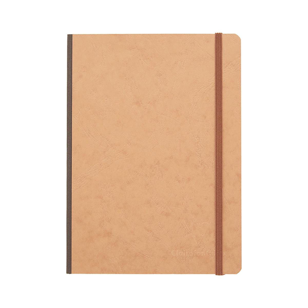 Clairefontaine Basic Clothbound A5 Notebook 8211 Tan Lined