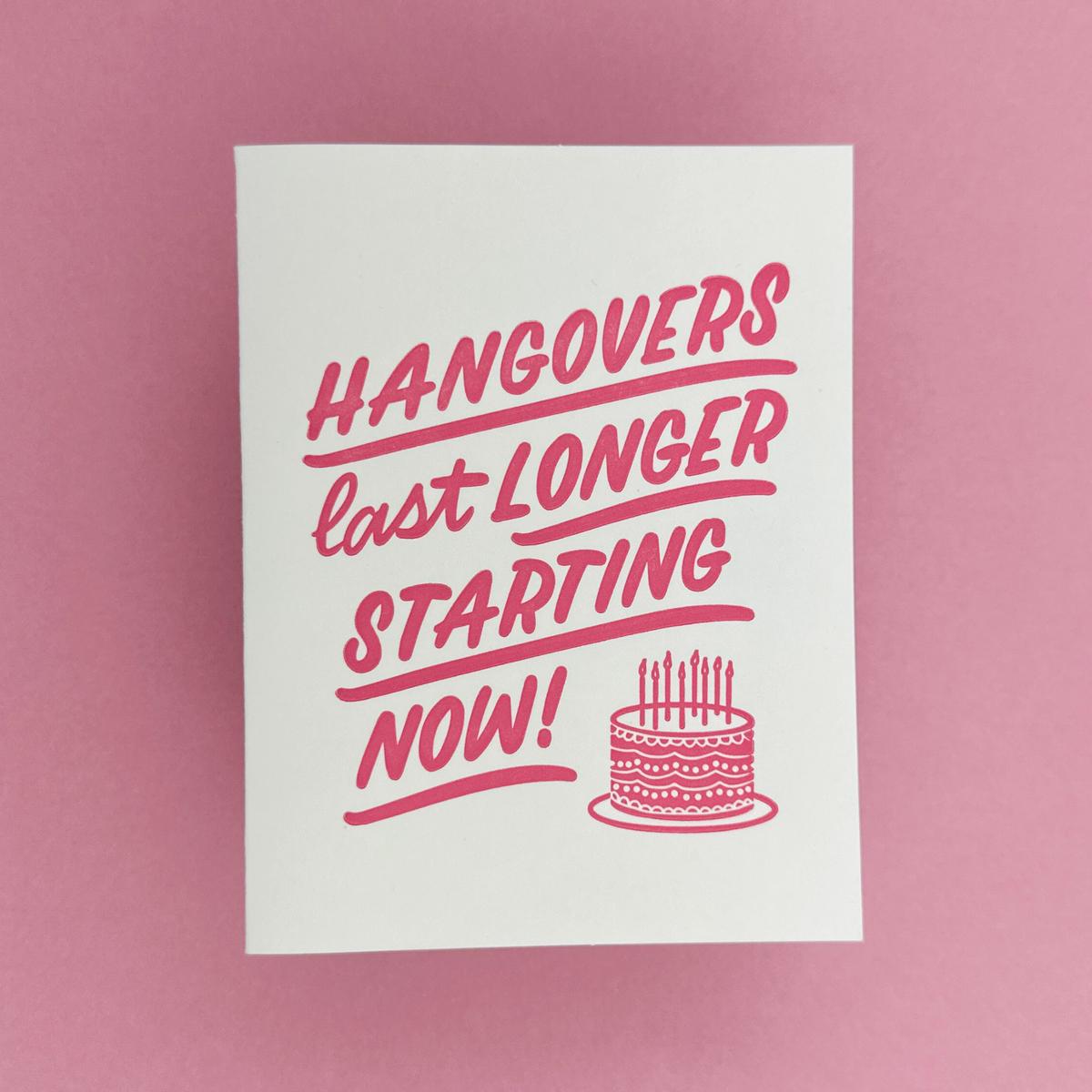 Hangovers Last Longer